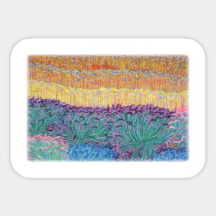 Lavender & Wheat Field Sticker